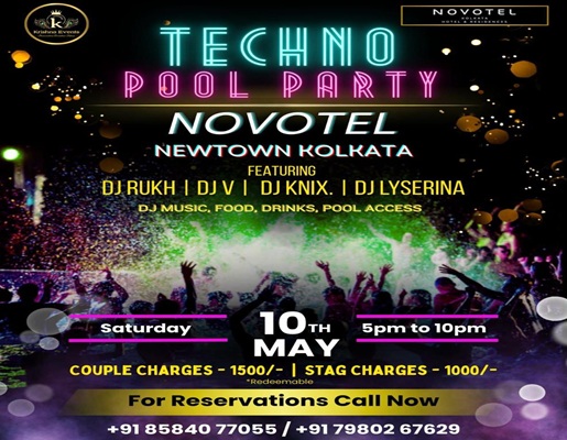TECHNO+POOL+PARTY+NOVOTEL+NEWTOWN+KOLKATA