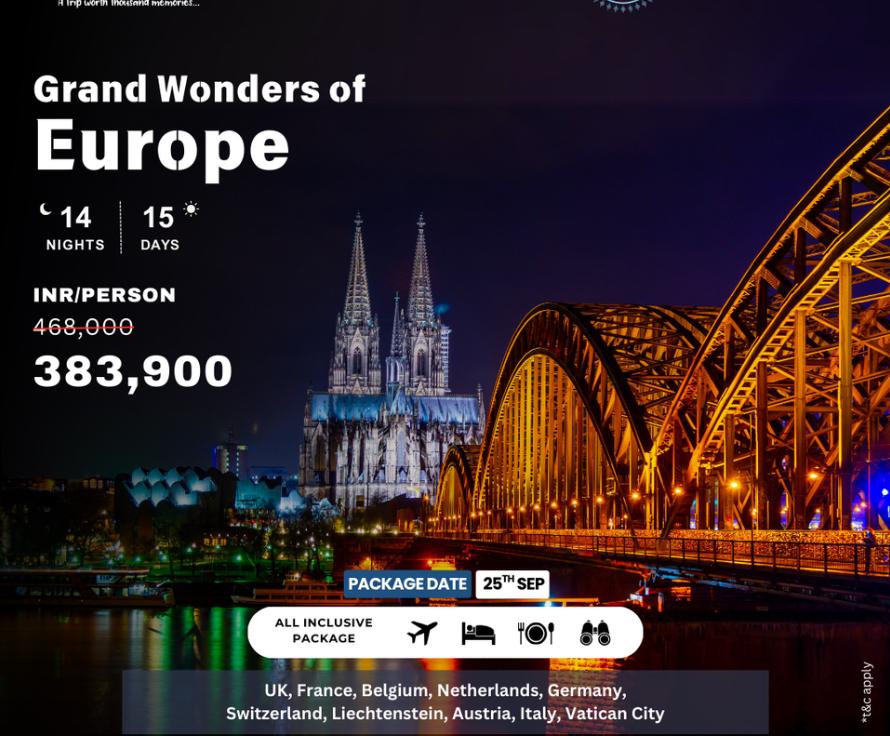 GRAND WONDERS OF EUROPE 14N15D