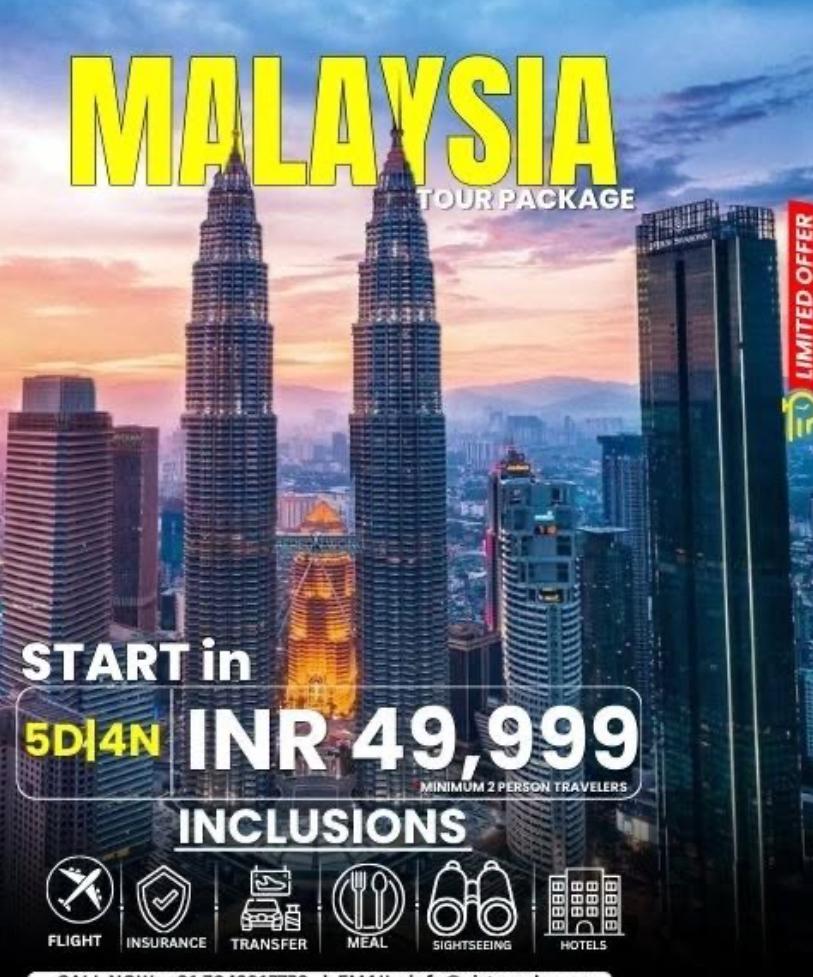 MALAYSIA TOUR PACKAGE 4N5D