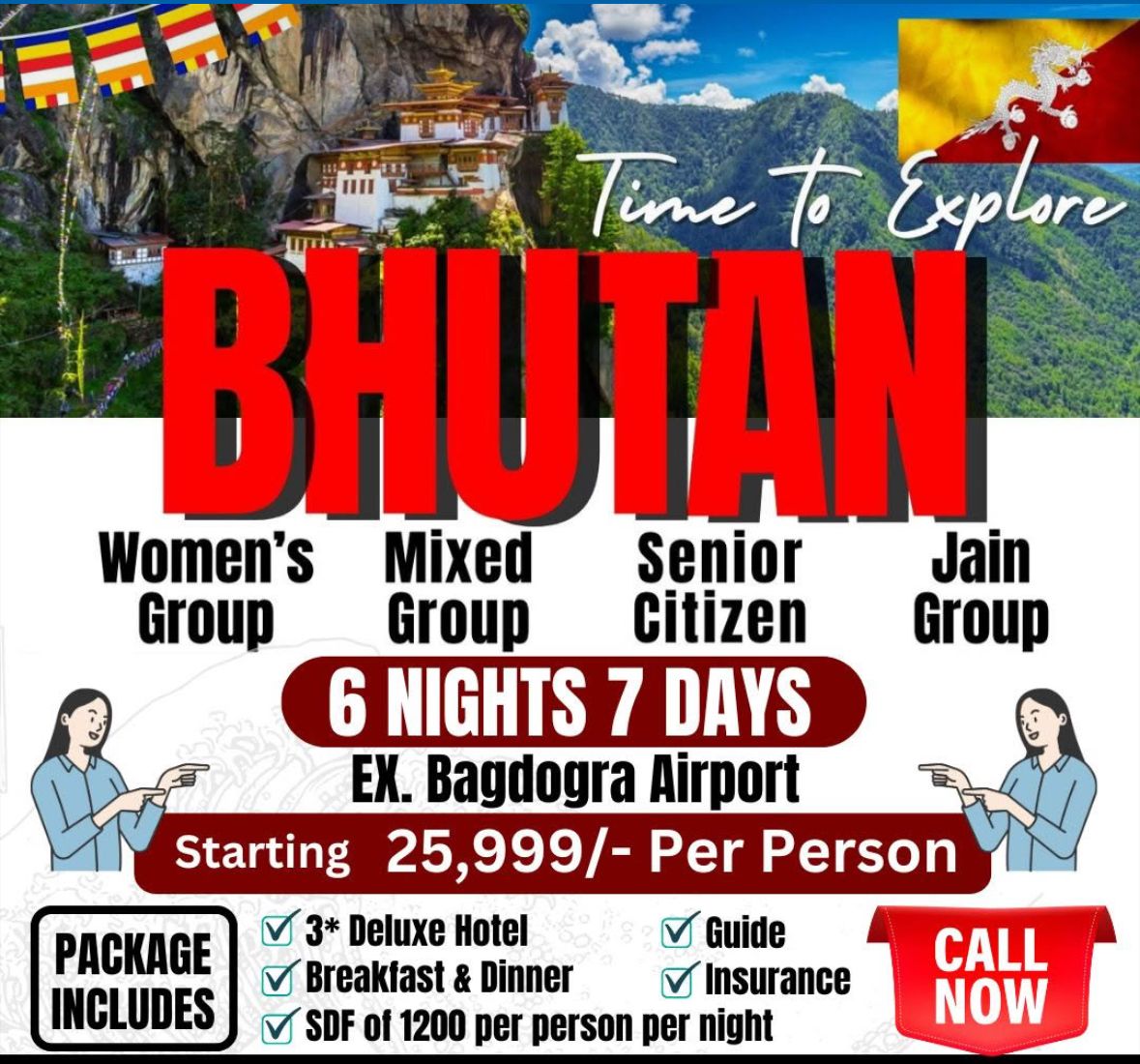 TIME TO EXPLORE BHUTAN  6N/7D