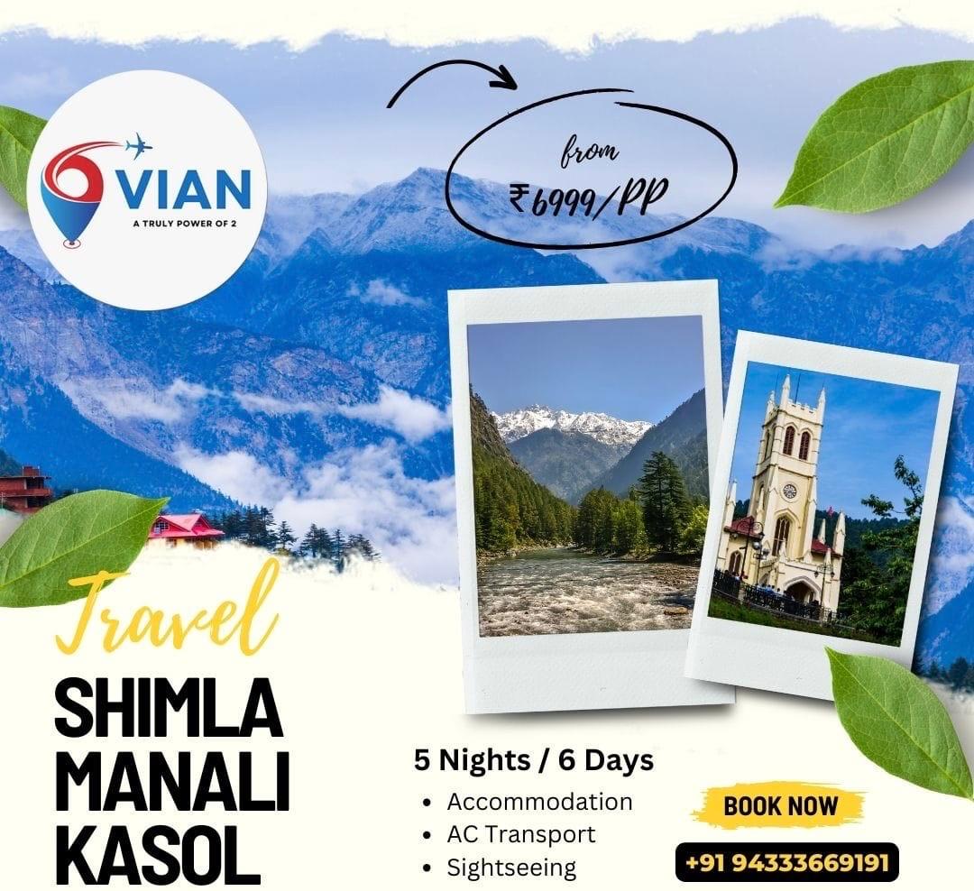 TRAVEL SHIMLA MANALI KASOL 5N/6D