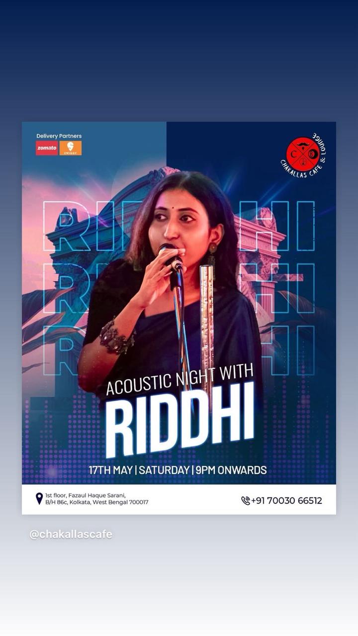 ACOUSTIC NIGHT WITH RIDDHI