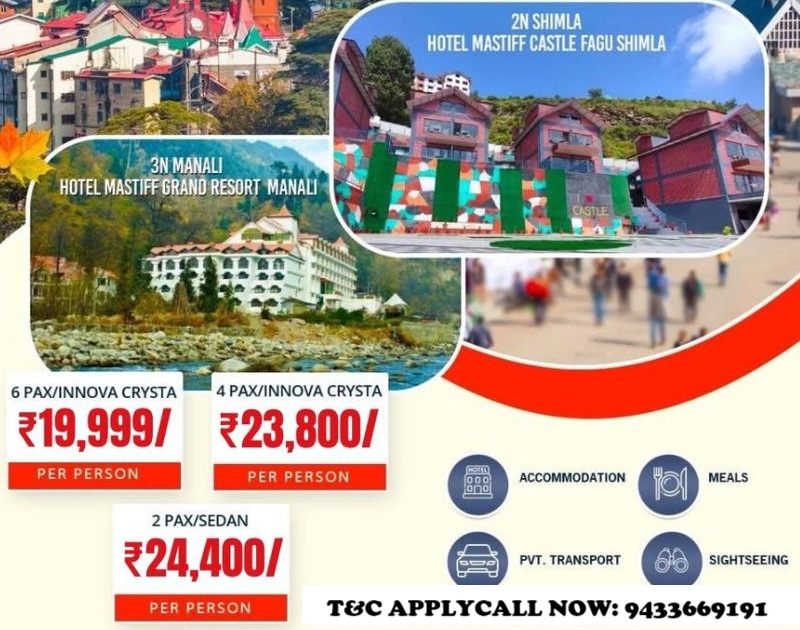 SHIMLA MANALI TOUR